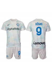 Inter Milan Edin Dzeko #9 Babyklær Borte Fotballdrakt til barn 2022-23 Korte ermer (+ Korte bukser)